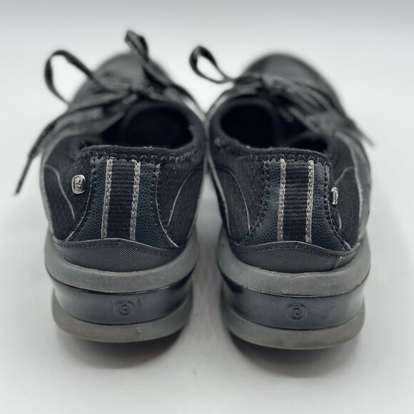 BZEES Women's Flame Black Fabric Comfort Low Top Lace-Up Walking Sneakers 7.5M - Picture 5 of 8
